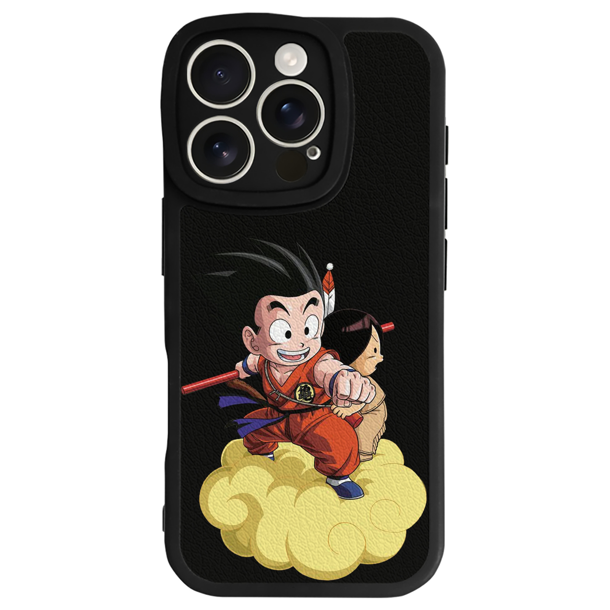 （画像用） ドラゴンボール 孫悟空（そん ごくう）Son Goku カカロット DRAGON BALL Kakarotto 【iPhone 16シリーズ対応】シリコンスマホケース（レザー調） 材質：シリコン